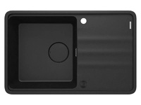 Стилна кухненска мивка с отцедник Momi Metallic Graphite